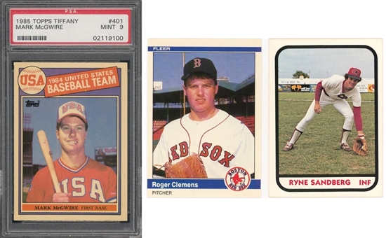 1981-1985 Topps and Assorted Brands Collection (800+) Including McGwire, Clemens and Sandberg